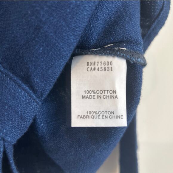 NWT Free People × Sandrine Rose Soft Denim Button‑Down – Indigo – Women’s XS - Picture 6 of 7